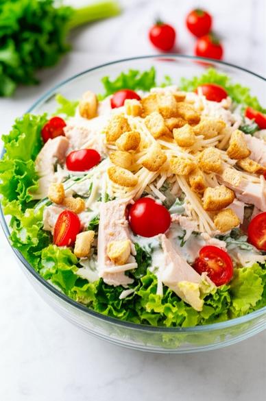  простой салат с копченой курицей