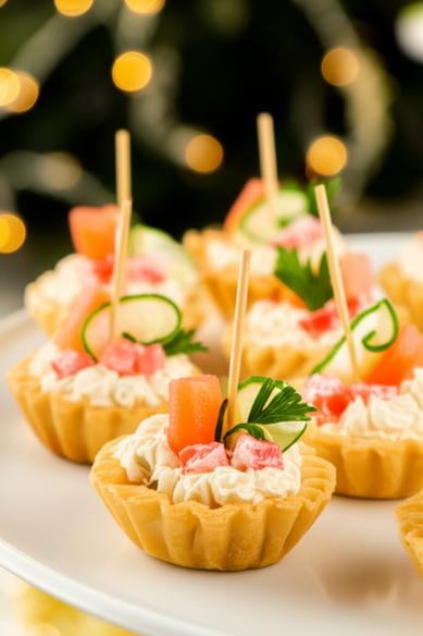 простые тарталетки на Новый год