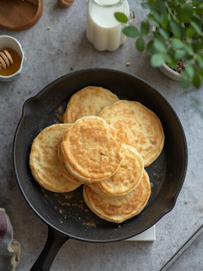  пышные оладьи на кефире