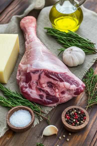 рецепт бараньей ноги с сыром