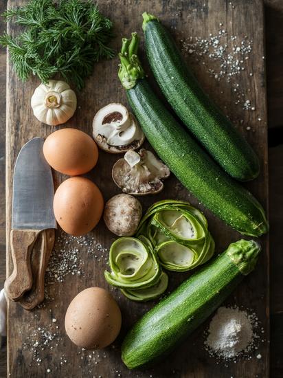  рецепт блинчиков из цукини с грибами