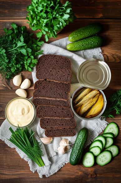 рецепт бутербродов со шпротами