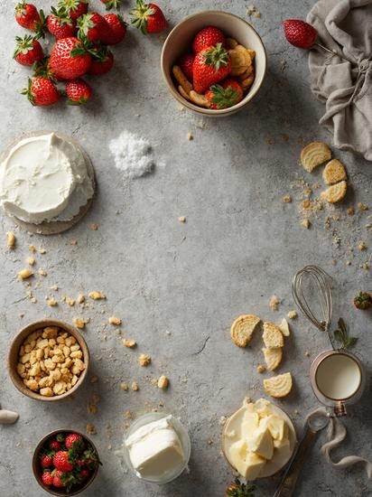  рецепт чизкейка с клубникой