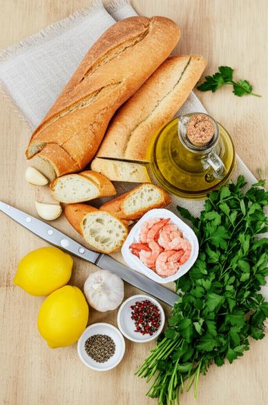  рецепт кростини с креветками