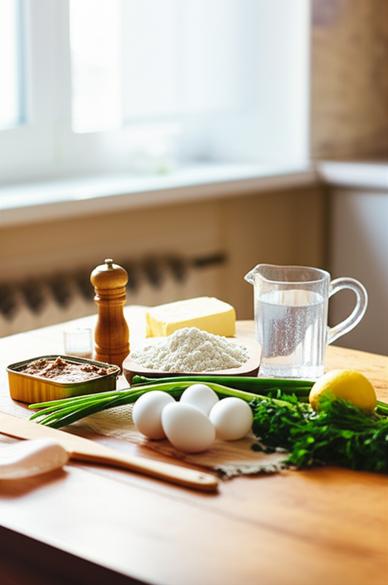 рецепт профитролей с печенью трески