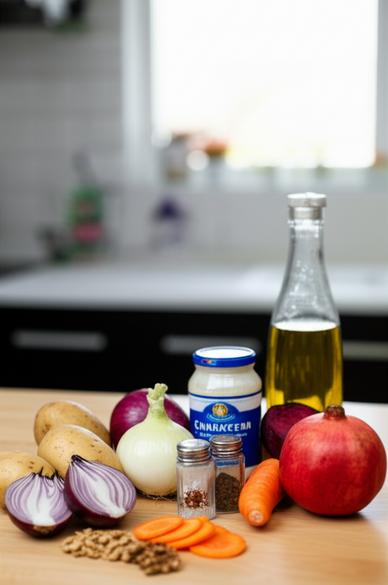 рецепт салата Гранатовый браслет