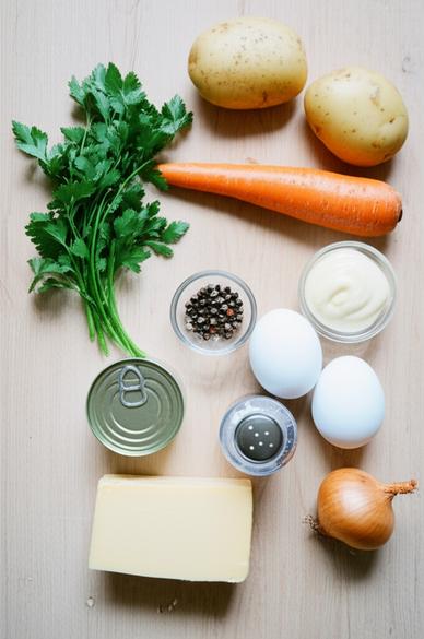 рецепт салата мимоза