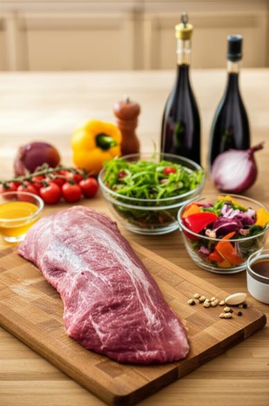  рецепт теплого салата с говядиной