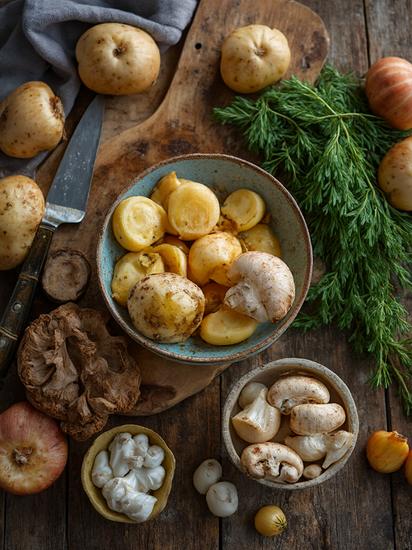  рецепт жареной картошки с грибами