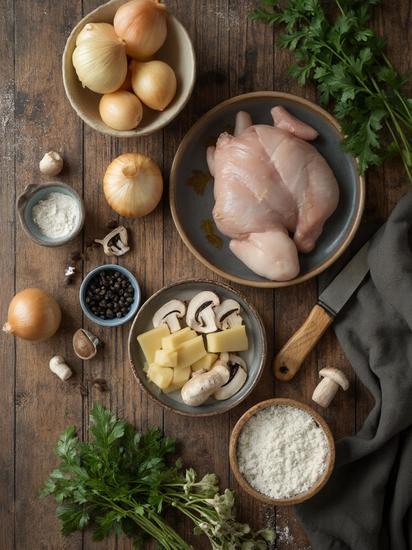 рецепт жульена с курицей и грибами