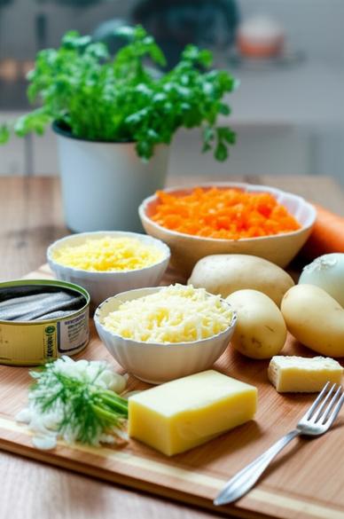  салат мимоза с сыром