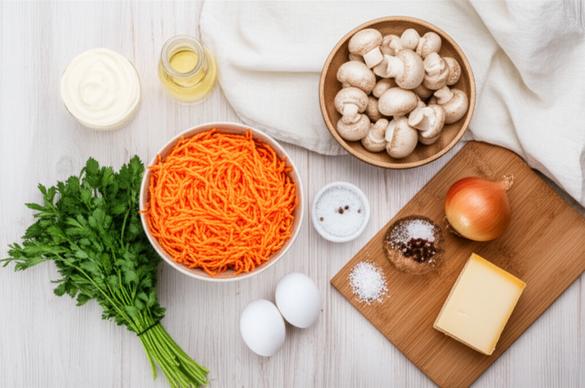  салат на Новый год в тарталетках