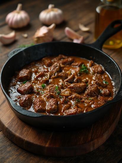 сочная печень на сковороде