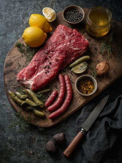 солянка с колбасой и мясом