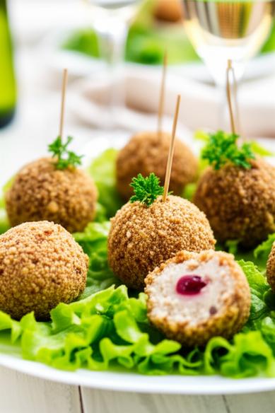 сырные шарики с виноградом рецепт