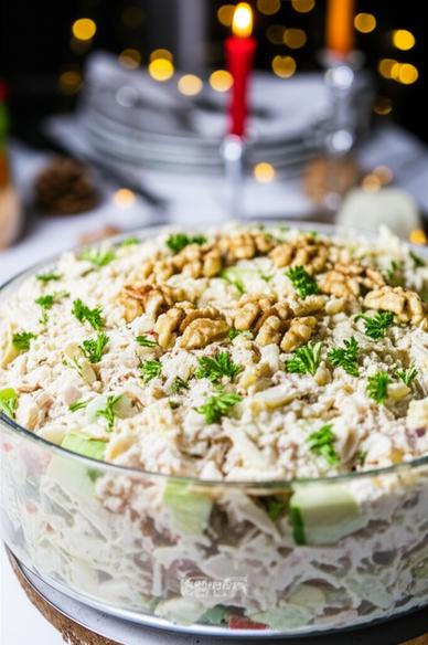 вкусный салат на Новый год