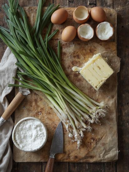  заливной пирог с яйцом и луком