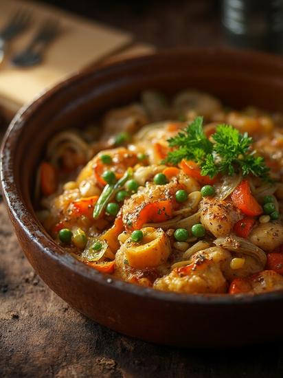  Запеченное куриное филе с грибами