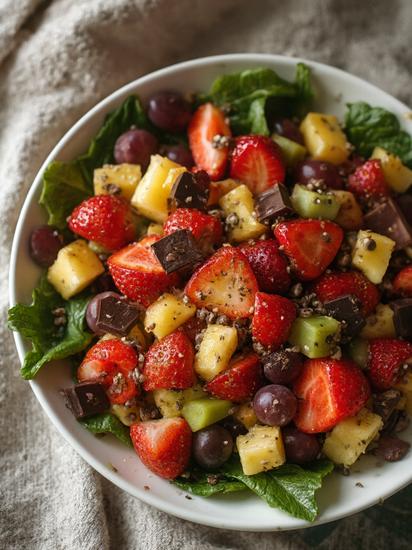  фруктово-шоколадный салат