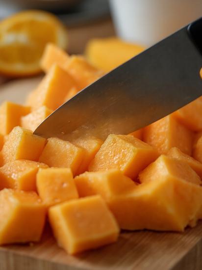  фруктовый салат с дыней и апельсинами