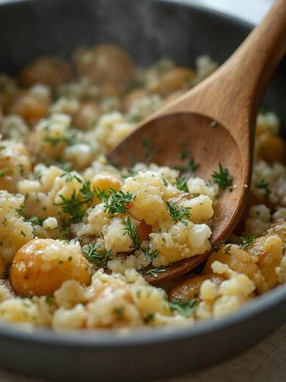  картофель с брынзой