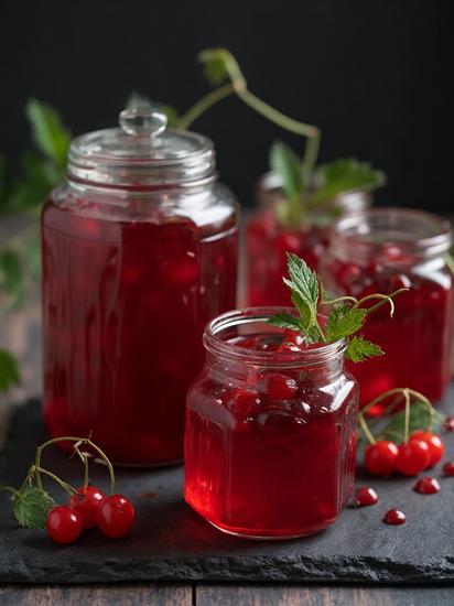 простой рецепт желе из красной смородины