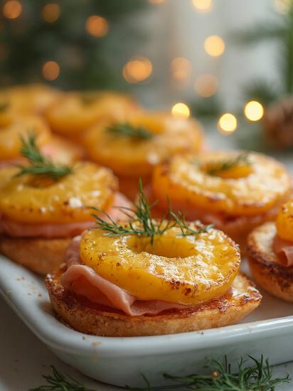  рецепт бутербродов с ананасом и ветчиной