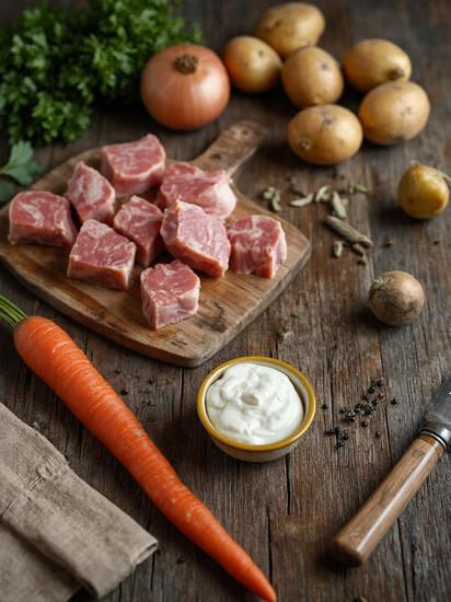  рецепт картошки в горшочках с мясом