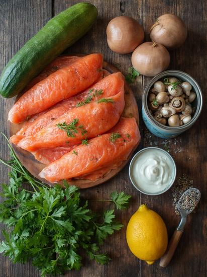  салат с красной рыбой