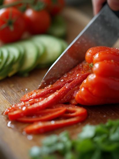  салат с мясом и овощами