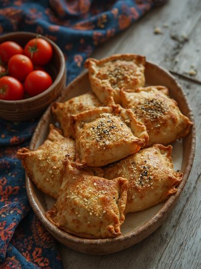 самса с курицей и грибами