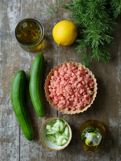 тарталетки с огурцом