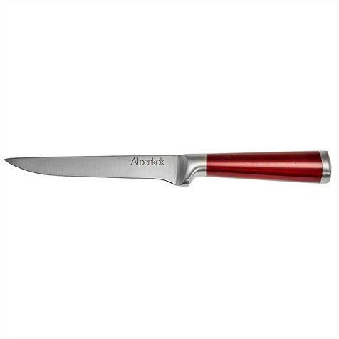 Нож 15,2 см разделочный Alpenkok AK-2080/F "Burgundy" с красной ручкой