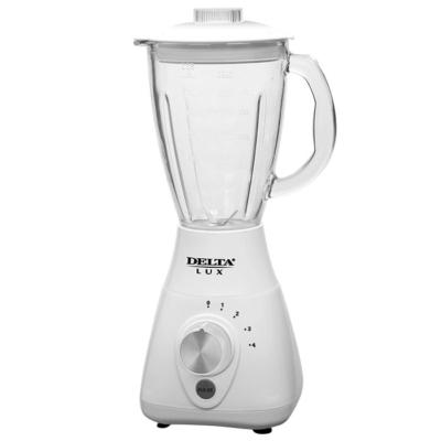 Блендер стационарный DELTA LUX DL-7312W со стеклянной чашей, белый — изображение 1